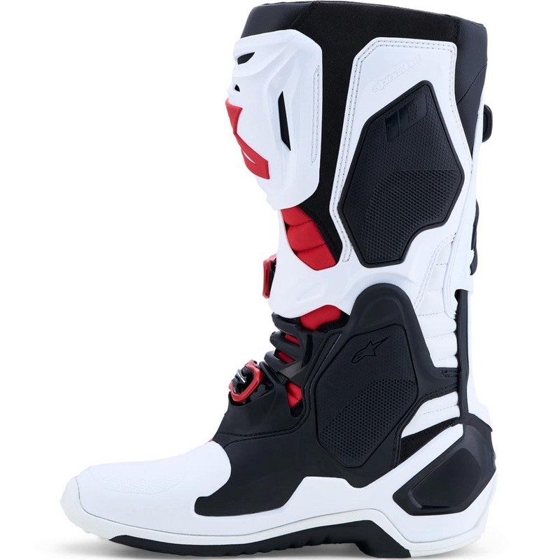 Alpinestars TECH 10 Motocross-Stiefel weiß-schwarz-rot