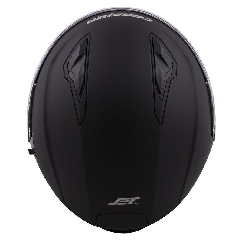 Cassida Jet Tech Open Motorradhelm Schwarz Matt