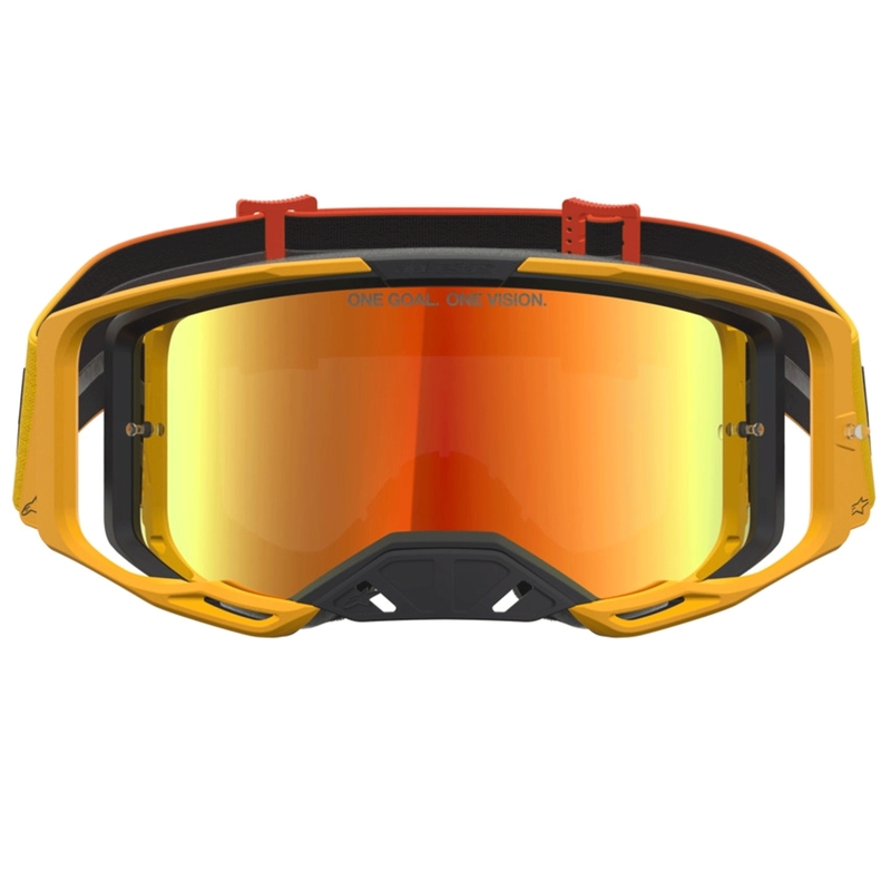 Alpinestars Vision 8 Amber Motocross-Brille gelb-rot-schwarz