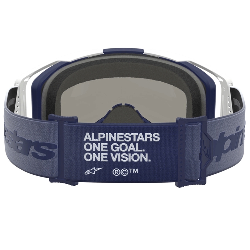 Alpinestars Vision 8 Amber blau-weiße Motocross-Brille