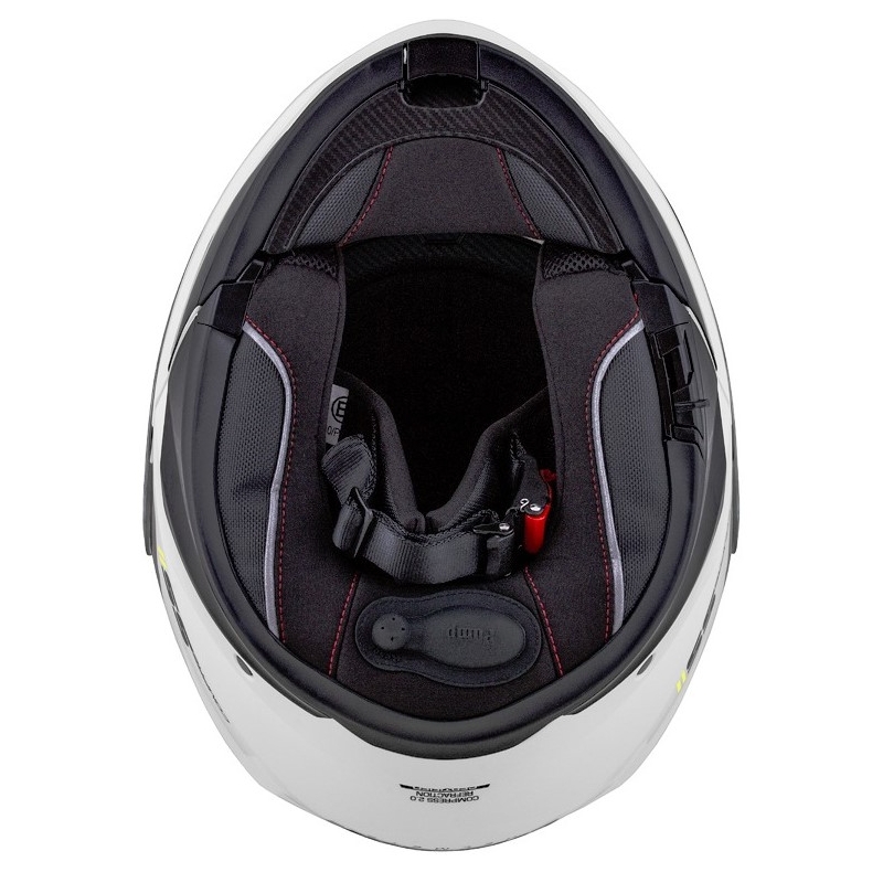 Cassida Compress 2.0 Refraction weiß-schwarz-fluo gelb Motorradhelm