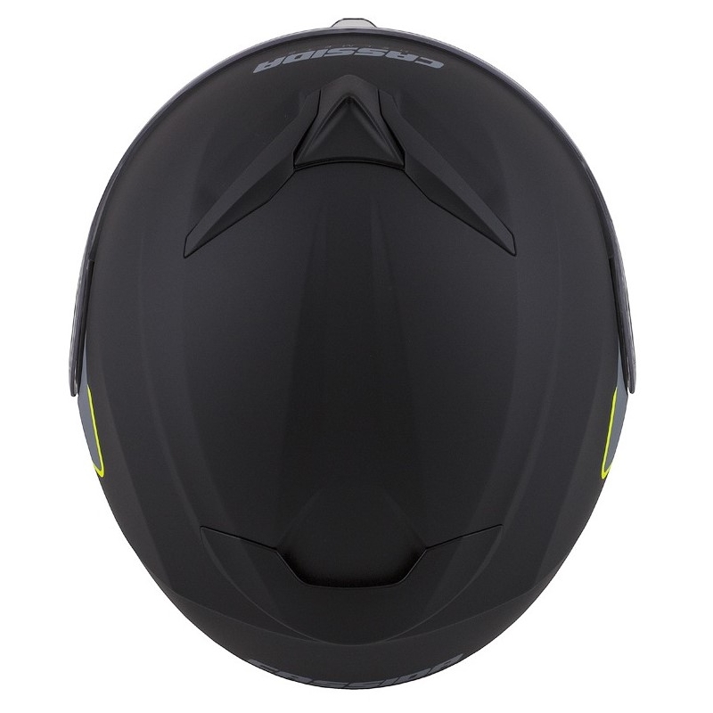 Cassida Compress 2.0 Refraction schwarz-grau-fluo gelb klappbarer Motorradhelm Ausverkauf
