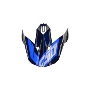 Helmvisier für Cassida Cross Cup Two schwarz-weiß-blau