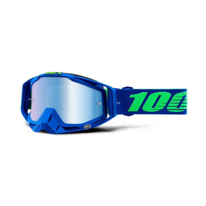 Motocrossbrille 100% RACECRAFT Dreamflow (blau verspiegeltes Plexiglas)