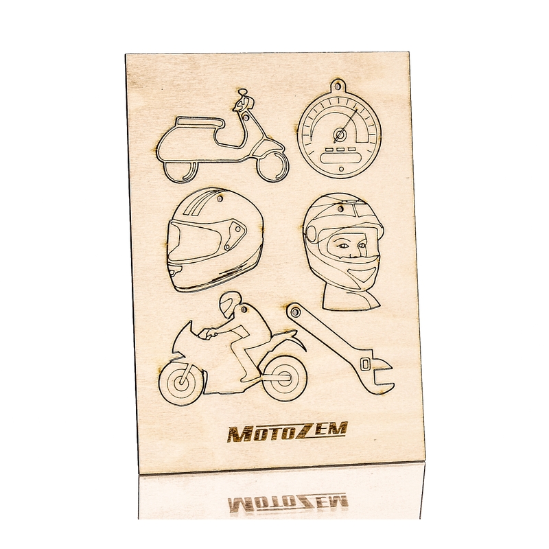 Hölzerne Verzierungen MotoZem Ausverkauf