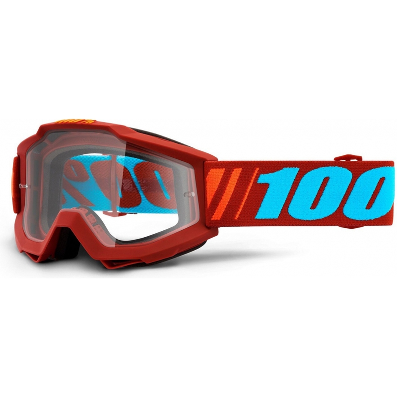 Motocross-Brille 100% Accuri DAUPHINE (klares Plexiglas)