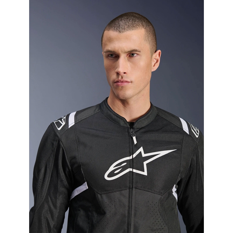 Motorradjacke Alpinestars T-SPS Air V2 schwarz-weiß