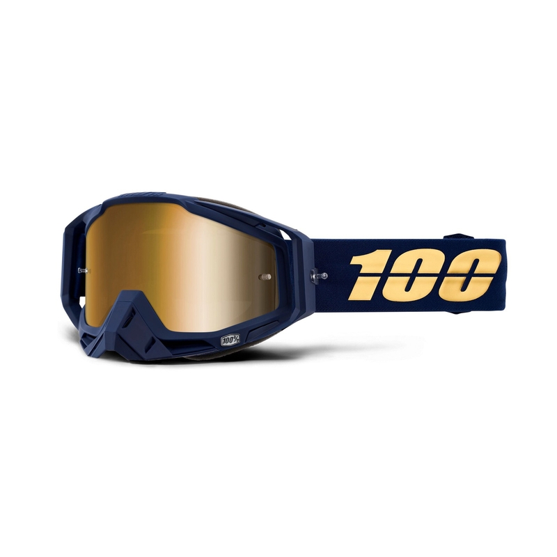 Motocrossbrille 100% Racecraft BAKKEN (gold verspiegeltes Plexiglas)