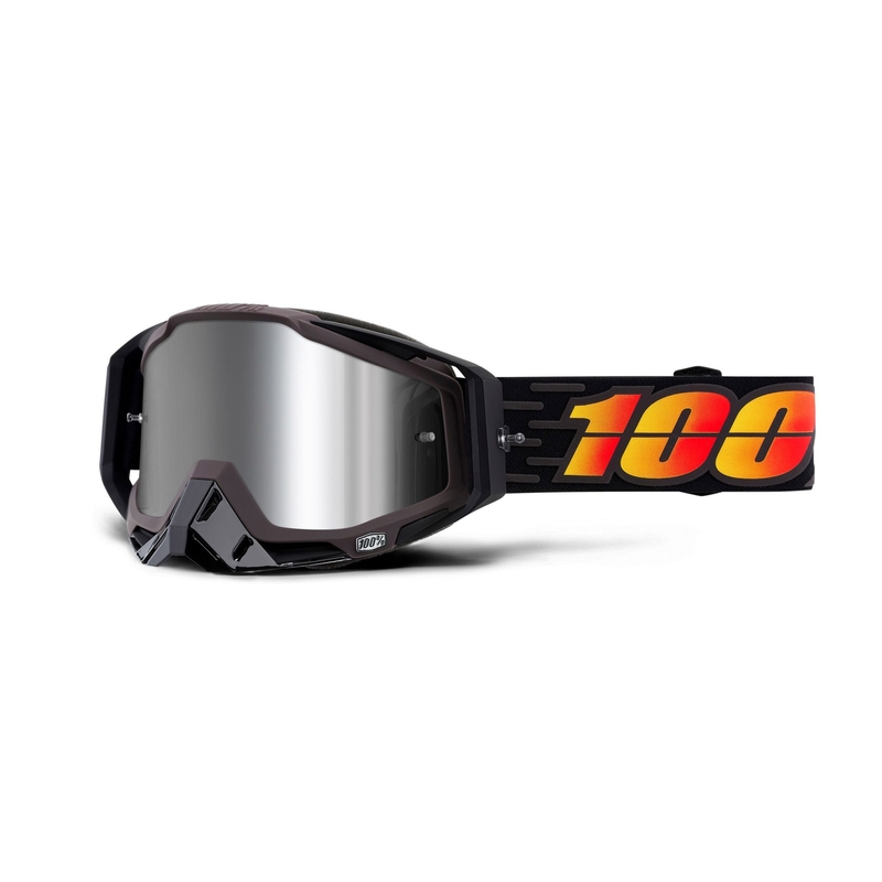 Motocrossbrille 100% RACECRAFT PLUS Kostüm (silber verspiegeltes Plexiglas)