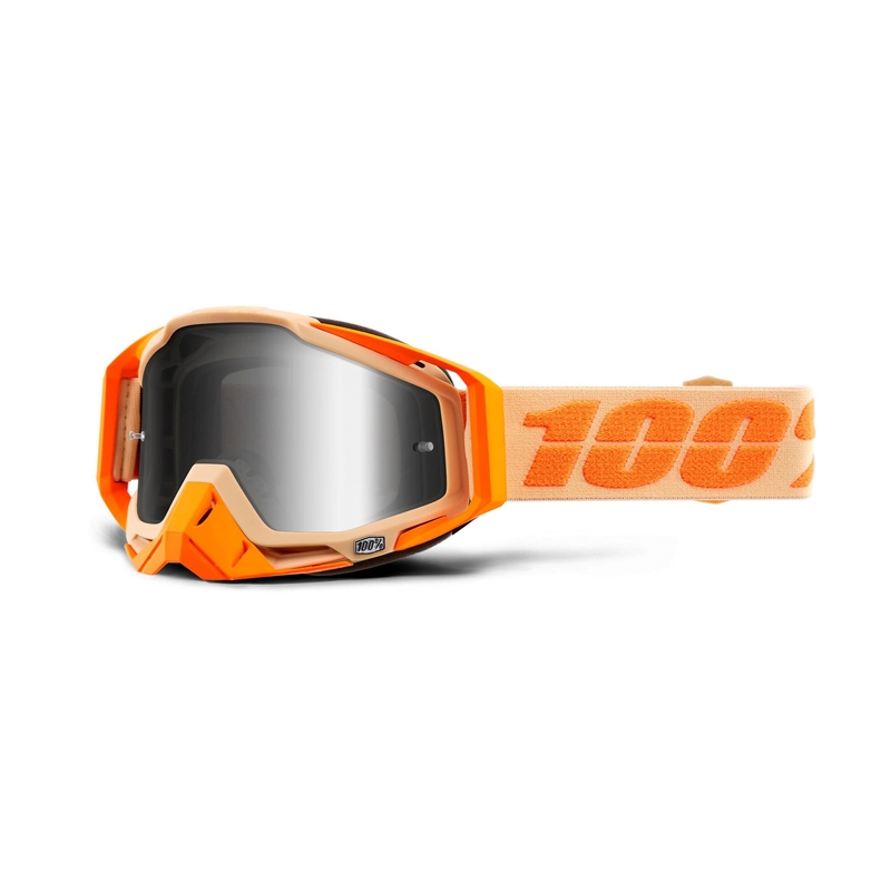 Motocrossbrille 100% RACECRAFT Sahara (silber verspiegeltes Plexiglas)