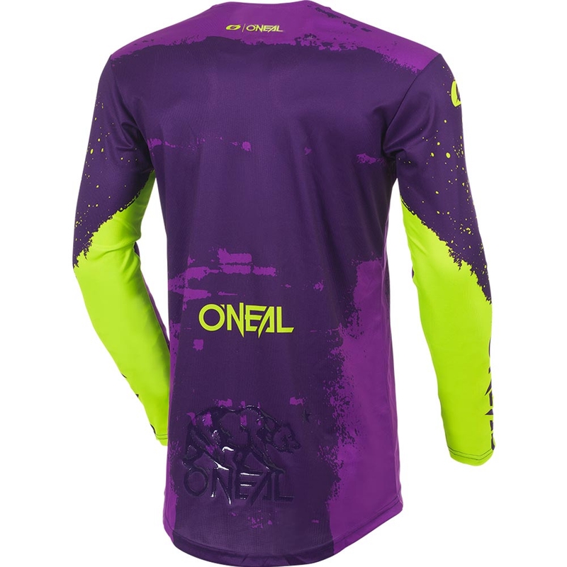 O'Neal Mayhem Paint Motocross-Trikot Lila-Neongelb