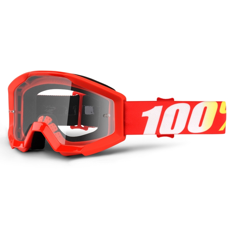Kinder-Motocrossbrille 100% Strata Furnace (klares Plexiglas)