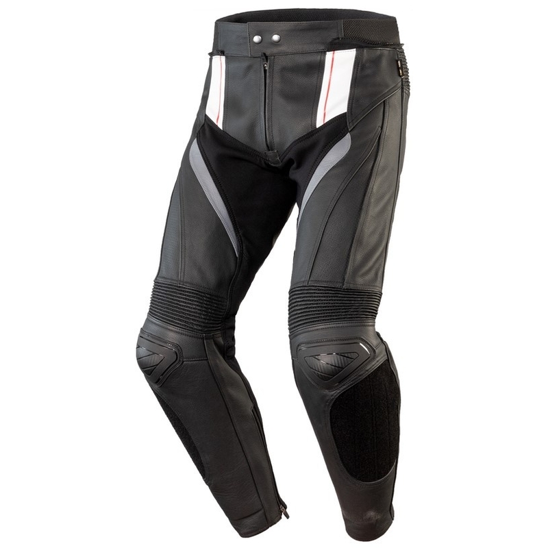 Ozone Volt Schwarz-Weiß-Motorradhosen