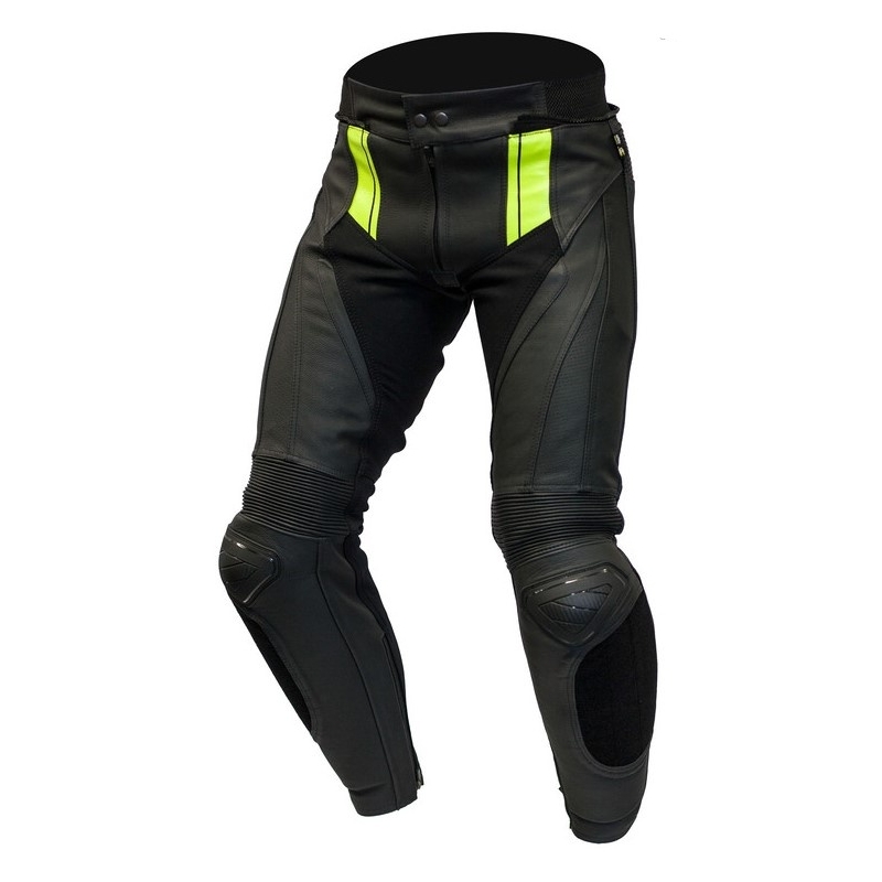 Ozone Volt Schwarz-Fluo Gelb Motorradhosen Ausverkauf