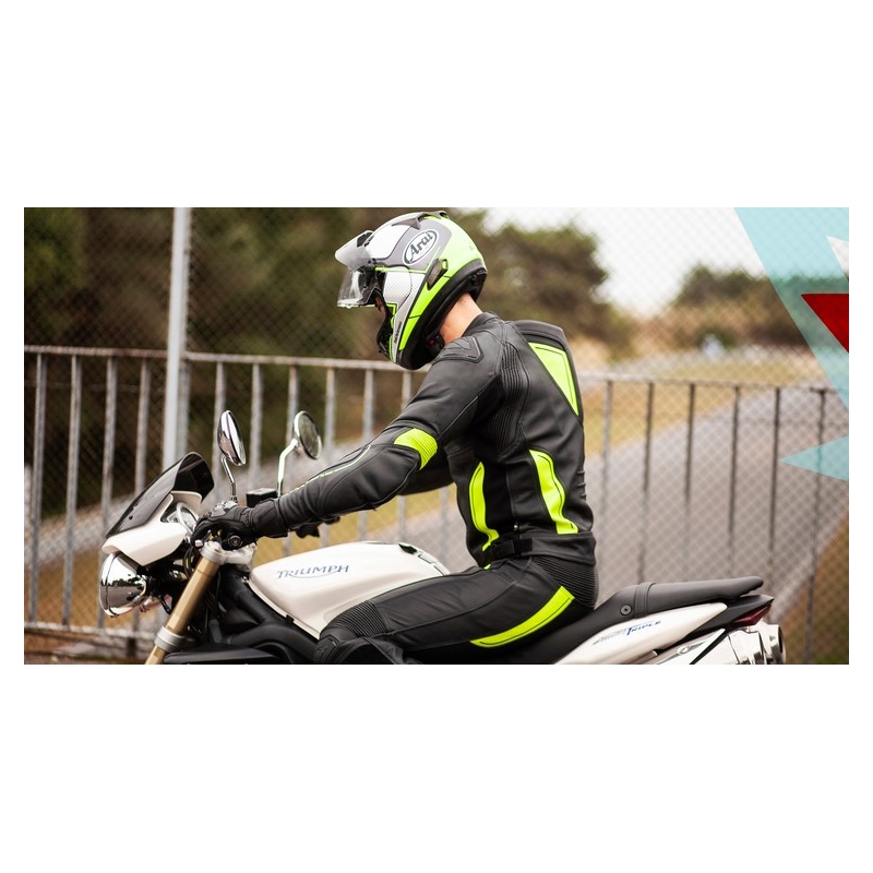 Ozone Volt Schwarz-Fluo Gelb Motorradhosen Ausverkauf