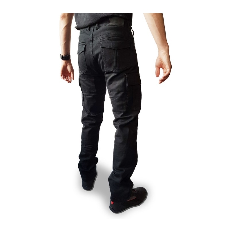 Ozone Shadow II Schwarze Motorradjeans Ausverkauf