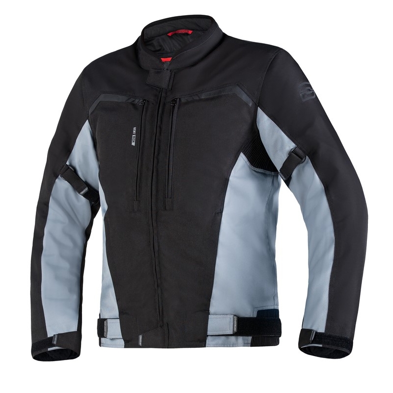 Ozone Delta IV schwarz und grau Motorrad Jacke Ausverkauf