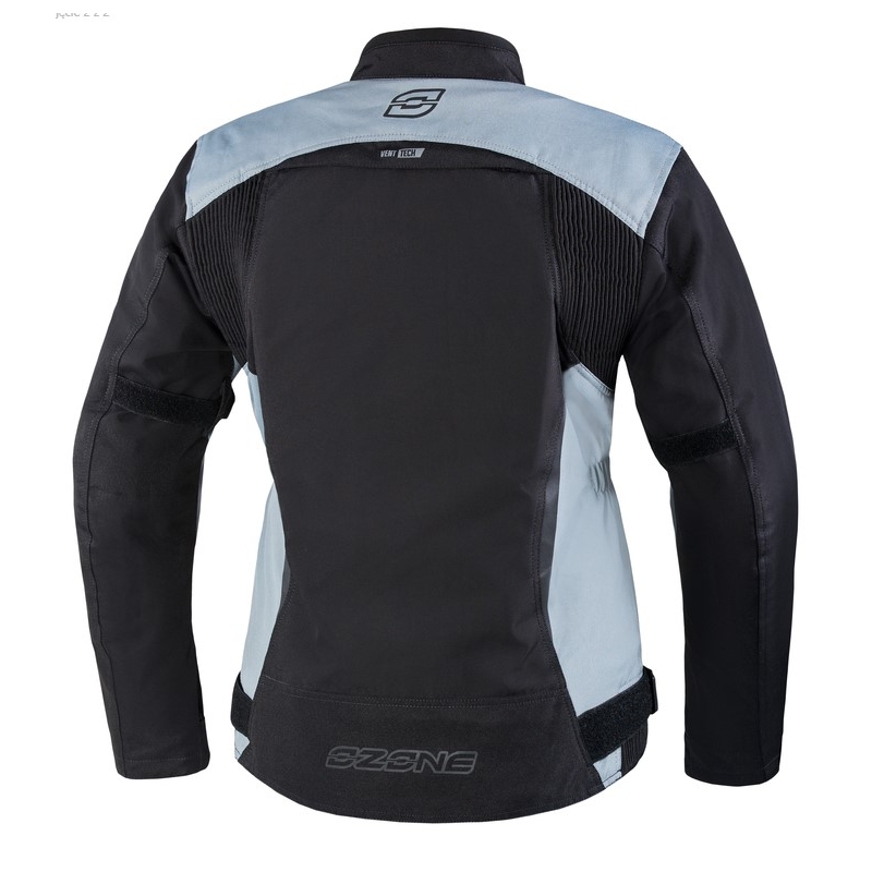 Ozone Delta IV schwarz und grau Motorrad Jacke Ausverkauf