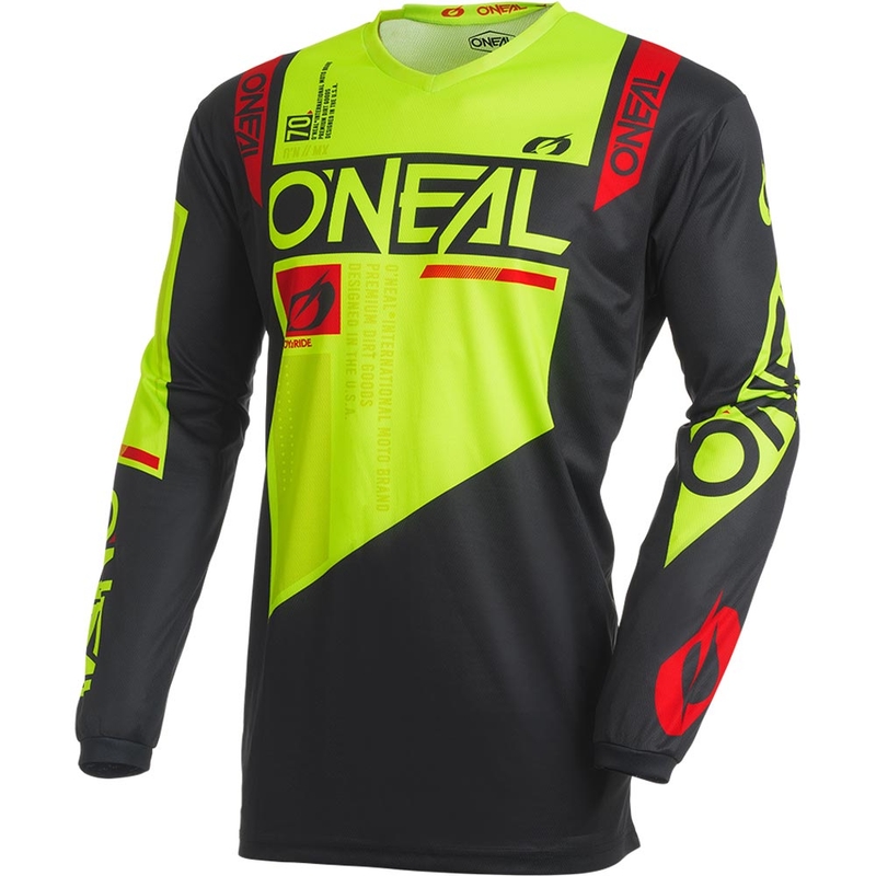 O'Neal Element Factor Motocross-Trikot schwarz-neongelb