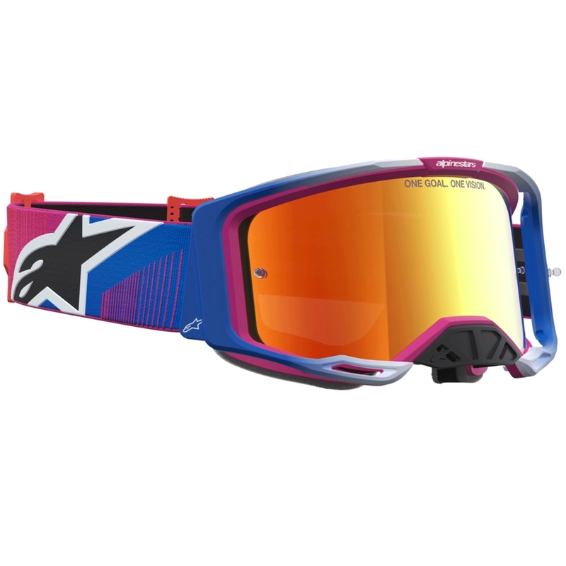 Alpinestars Vision 8 Maven Motocross-Brille rot-schwarz