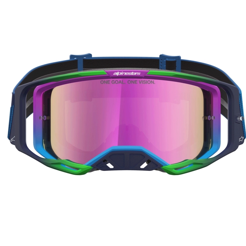Alpinestars Vision 8 Maven blau-violette Motocross-Brille