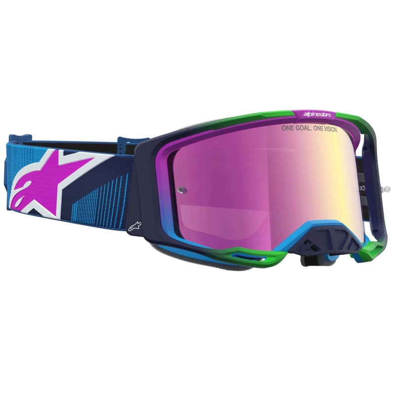 Alpinestars Vision 8 Maven blau-violette Motocross-Brille