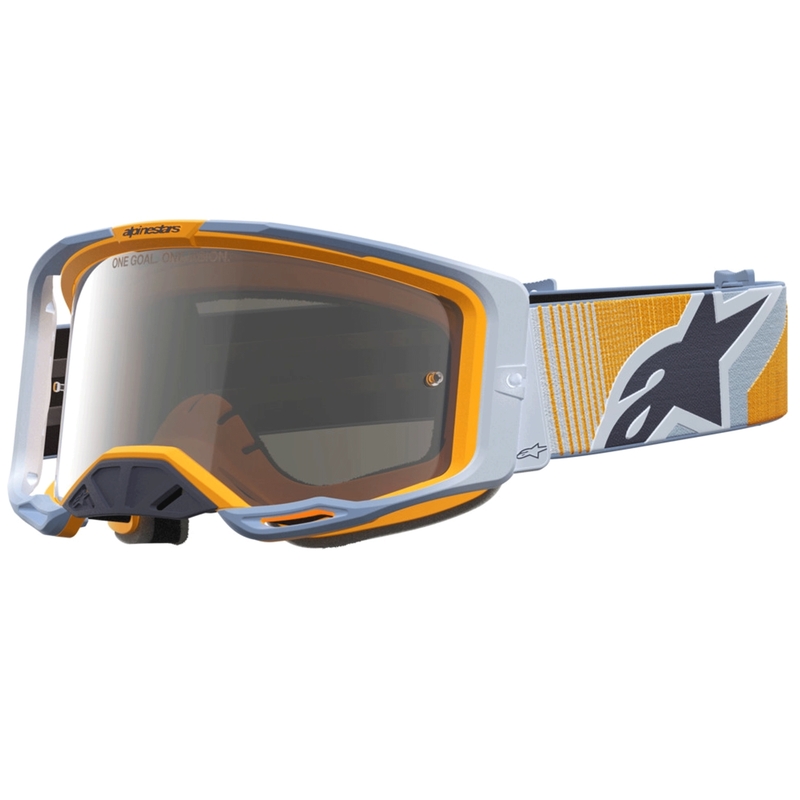 Alpinestars Vision 8 Maven blau-orange Motocross-Brille