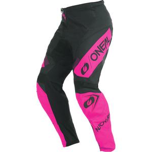 Damen-Motocrosshose O'Neal Element Racewear schwarz-pink