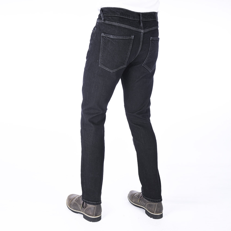 Oxford Original Approved Slim Fit Schwarze Motorradjeans