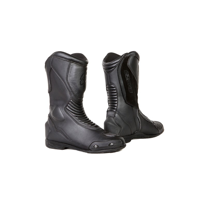 Ozone Force Schwarze Motorradstiefel Ausverkauf