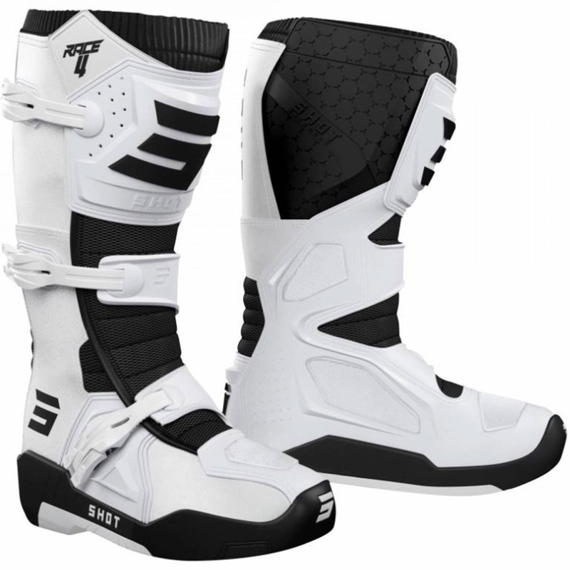 Shot Race 4 Motocross-Stiefel weiß - II. Qualität