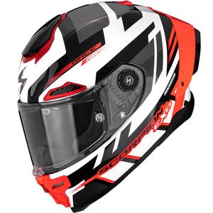 Scorpion EXO-RACE Air Carbon Fury Integralhelm, weiß-silber-rot