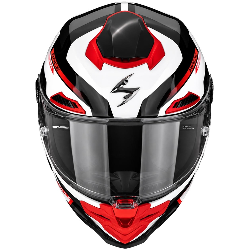 Scorpion EXO-RACE Air Carbon Fury Integralhelm, weiß-silber-rot