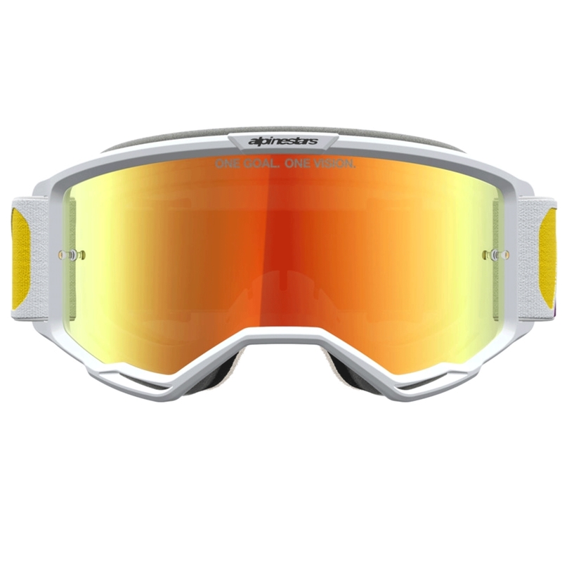 Alpinestars Vision 5 Drag Motocross-Brille orange-rot