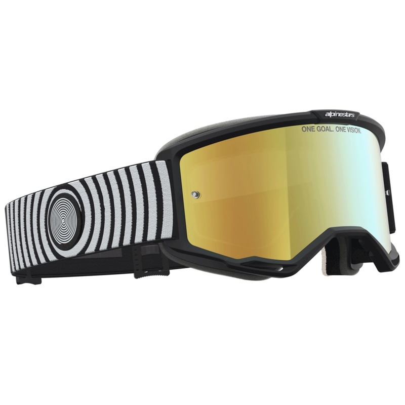 Alpinestars Vision 5 Hone Motocross-Brille schwarz-weiß