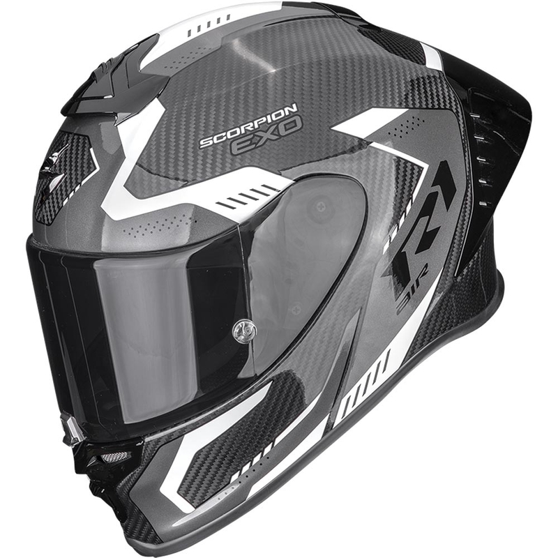 Scorpion EXO-R1 EVO II Air Propel Integralhelm für Motorräder, schwarz-weiß