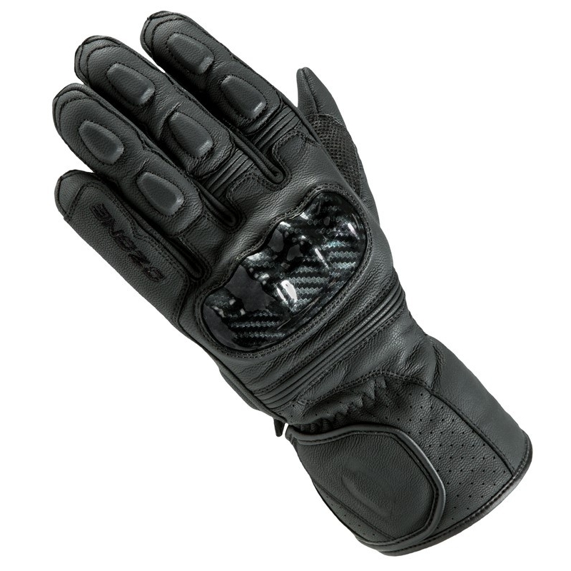 Motorradhandschuhe Ozone Ride II CE schwarz Ausverkauf
