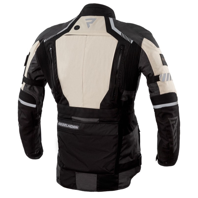 Rebelhorn Patrol schwarz-sand-graue Motorradjacke