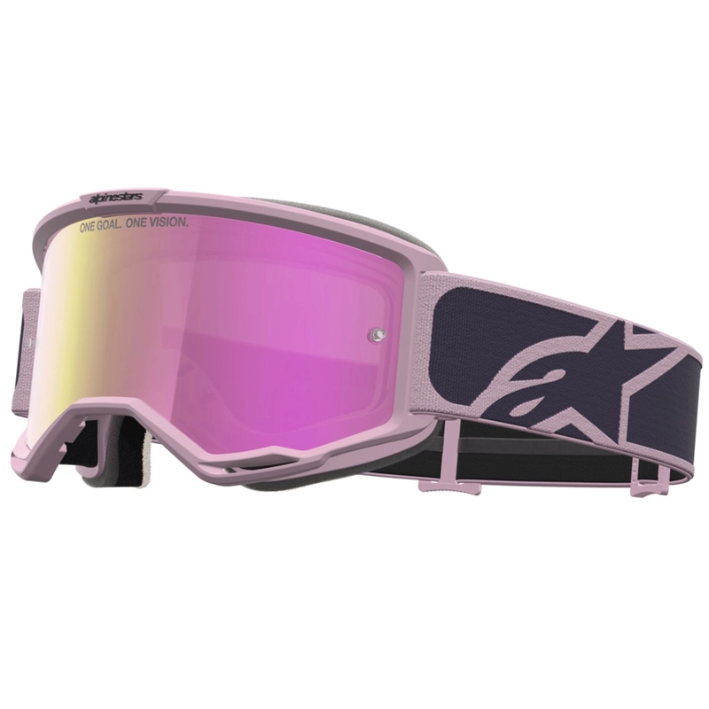 Alpinestars Vision 5 Rora Motocross-Brille, dunkelgrau-rosa