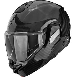 Scorpion EXO-TECH II Carbon Solid Klapphelm für Motorräder, schwarz