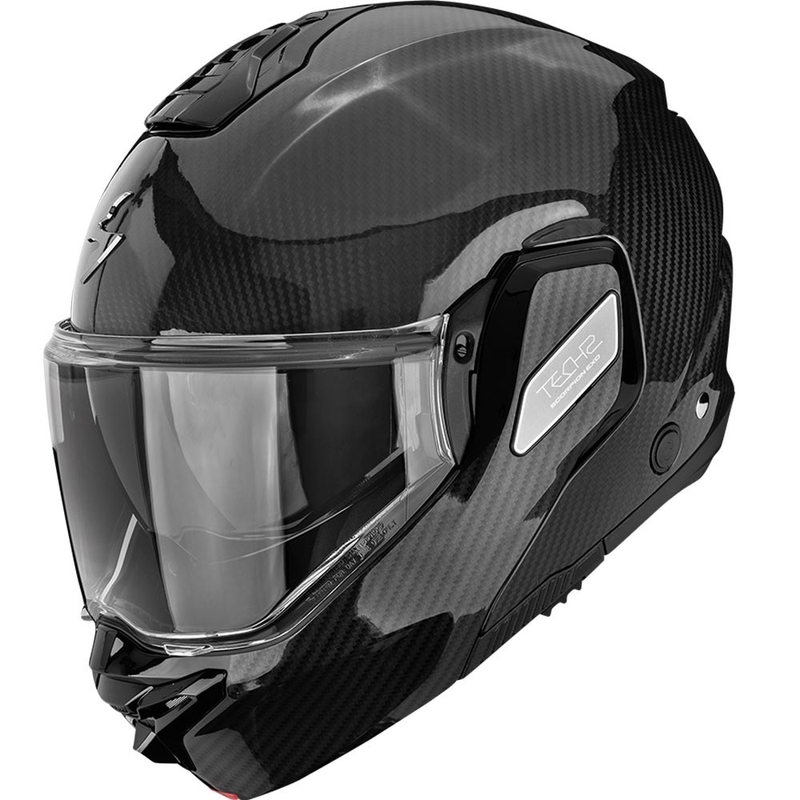 Scorpion EXO-TECH II Carbon Solid Klapphelm für Motorräder, schwarz