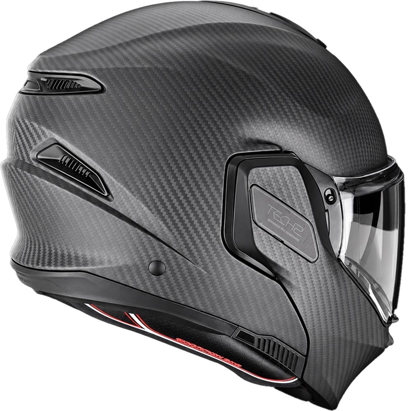 Scorpion EXO-TECH II Carbon Solid Klapphelm für Motorräder, mattschwarz