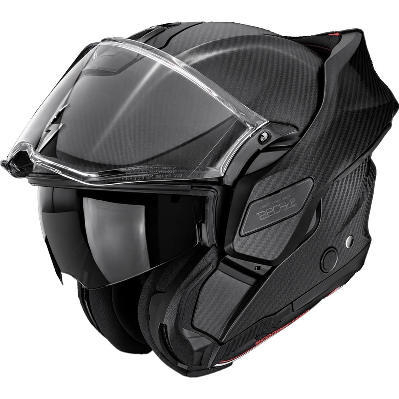 Scorpion EXO-TECH II Carbon Solid Klapphelm für Motorräder, mattschwarz