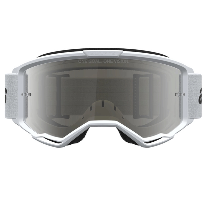 Alpinestars Vision 3 Wordmark Motocross-Brille weiß-schwarz