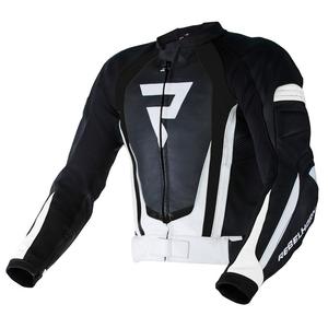 Rebelhorn Piston II PRO schwarz und weiß Motorrad Jacke Ausverkauf