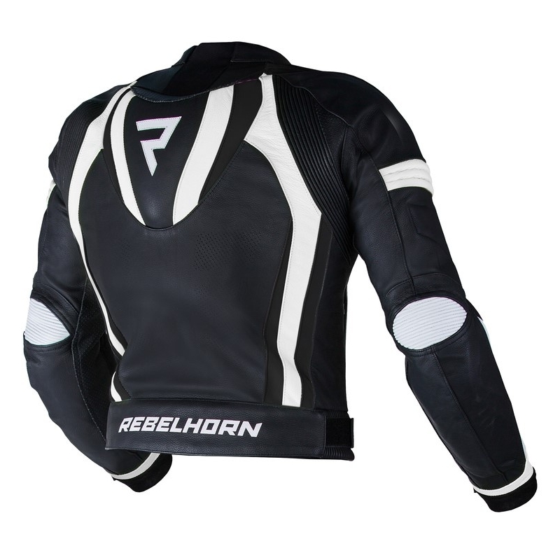 Rebelhorn Piston II PRO schwarz und weiß Motorrad Jacke Ausverkauf