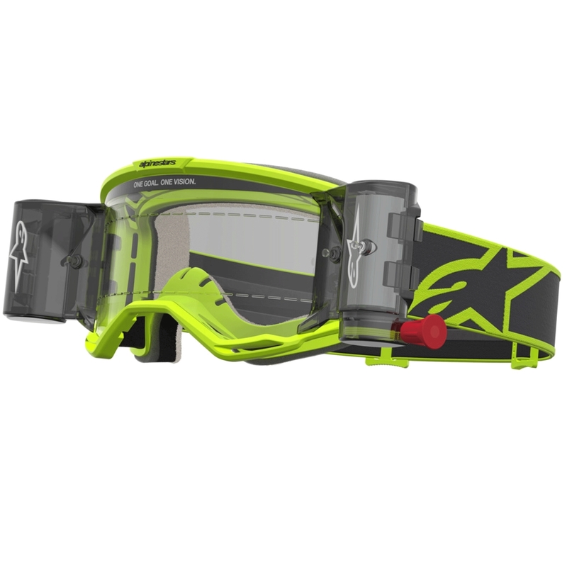Alpinestars Vision 5 Rora Roll-Off Motocross-Brille, Fluogelb-Schwarz