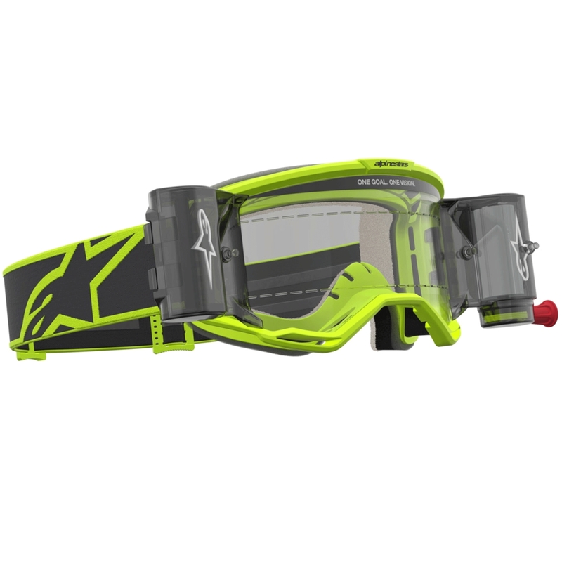Alpinestars Vision 5 Rora Roll-Off Motocross-Brille, Fluogelb-Schwarz