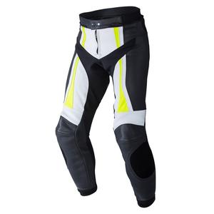Rebelhorn Piston II PRO schwarz-weiss-fluo gelb Motorradhose Ausverkauf