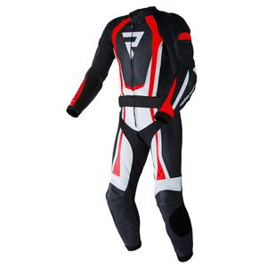 Rebelhorn Piston II PRO schwarz-weiß-fluorrot Motorradoverall Ausverkauf
